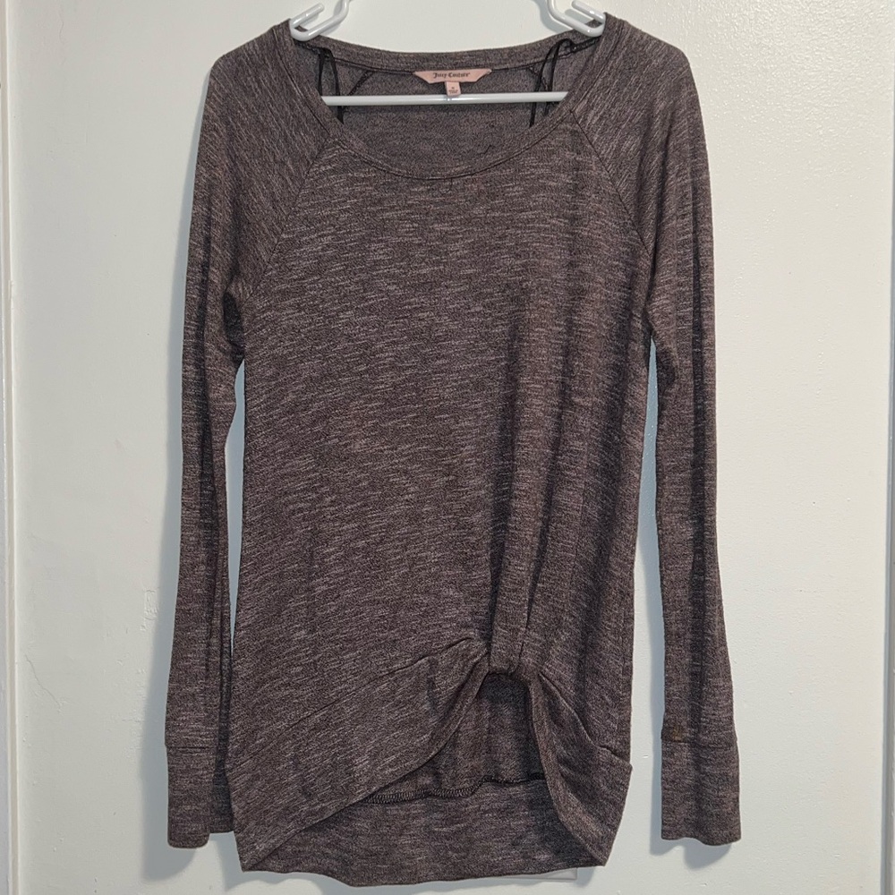 Juicy Couture gray and pink long sleeve shirt